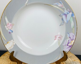 Vintage Mikasa Japan Charisma Gray Rim Soup Bowls