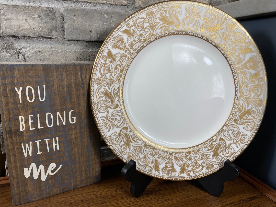 ☆WEDGWOOD Bone China GOLD FLORENTINE W4219 プレート 5枚セット ☆WEDGWOOD Bone China GOLD FLORENTINE W4219 プレート 5枚セット