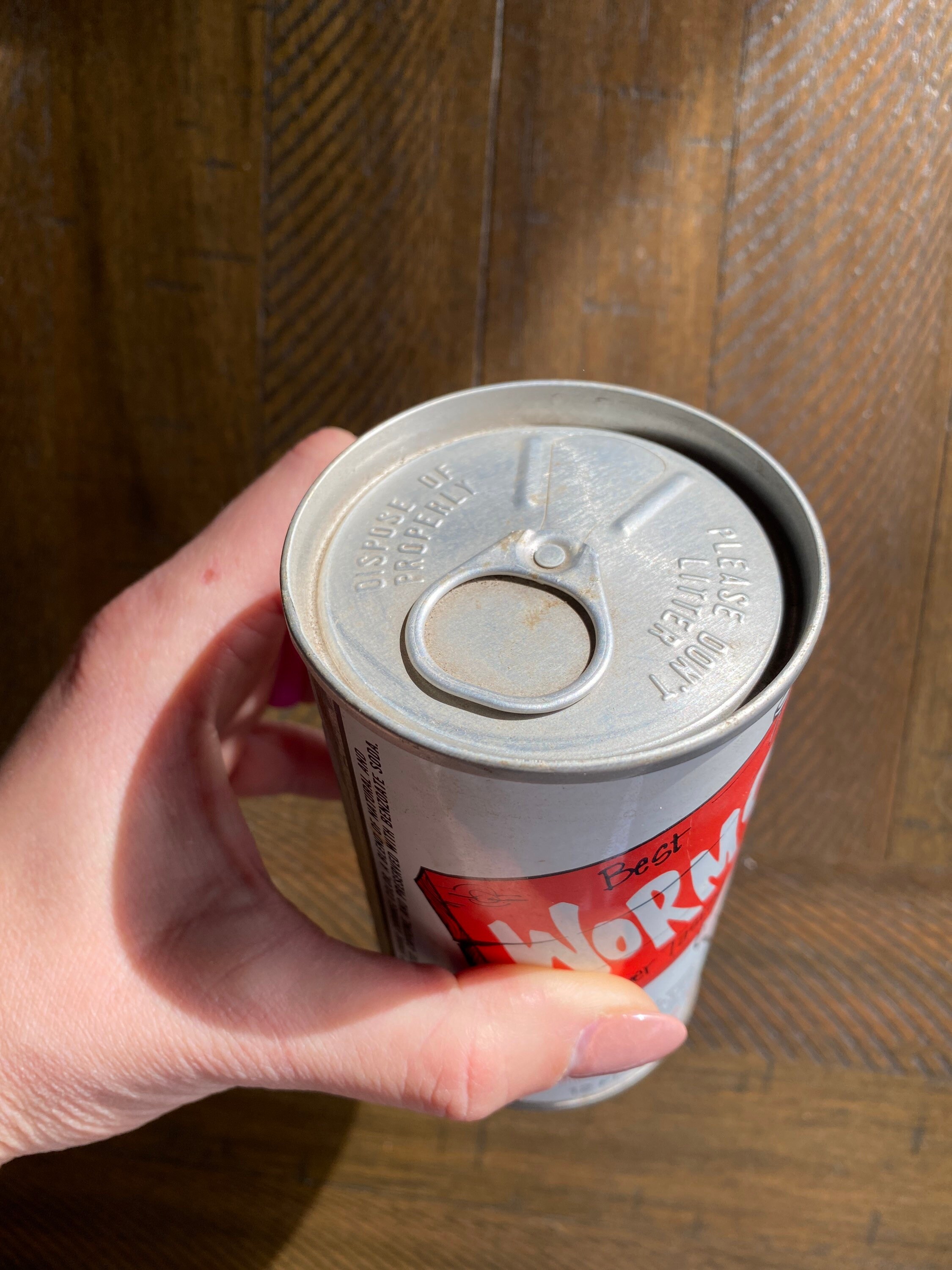 I Like Worms Empty Cherry Soda Pop Can Rare Etsy UK