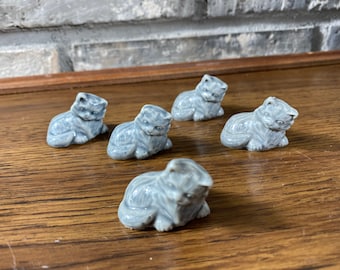 Wade Whimsies Persian Kitten Gray Cat Figurine