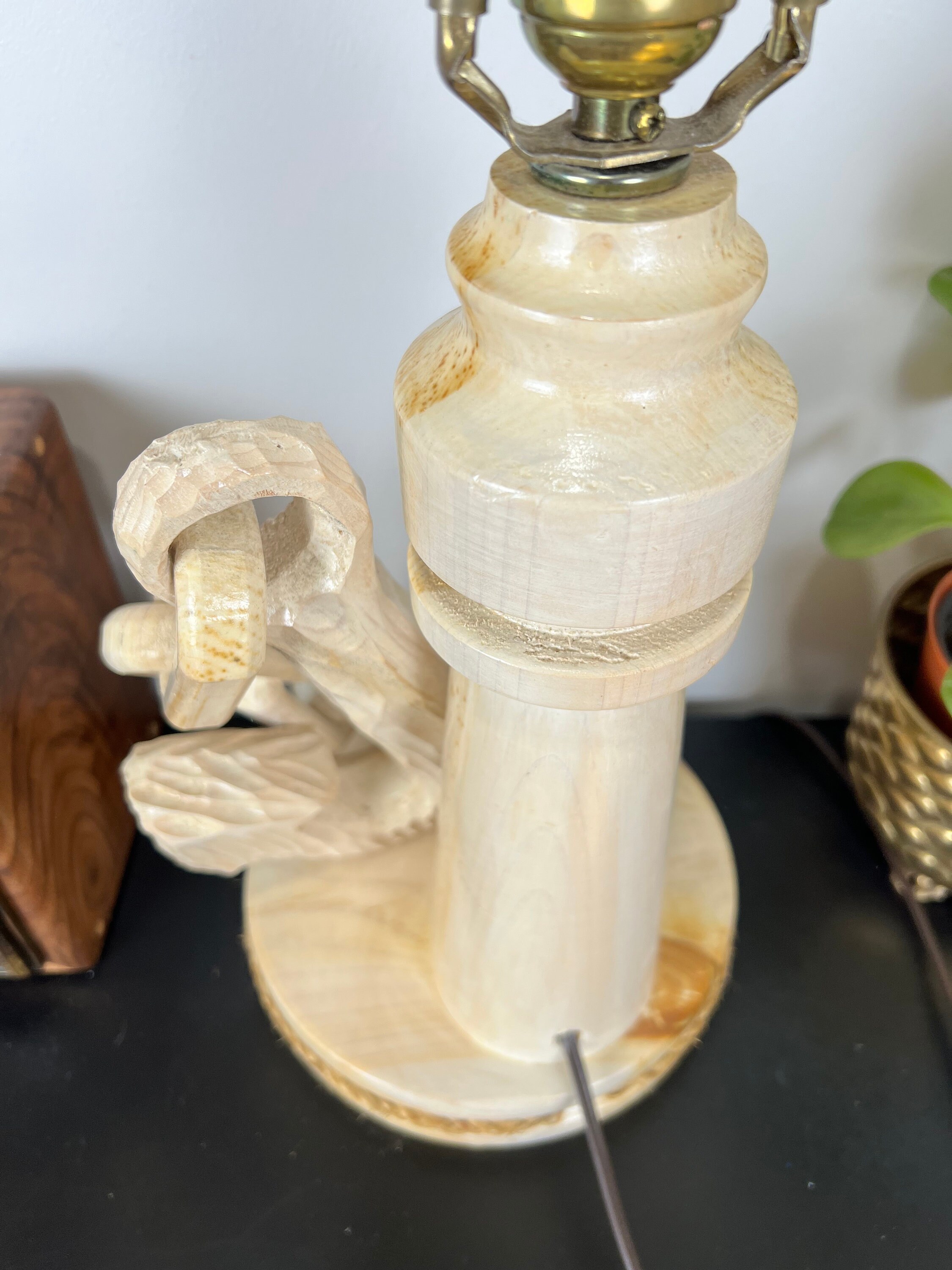 Grande Lampe De Table Style Nautique Avec Chaîne Et Ancre – Lumière Chaleureuse Pour Salon Ou Bureau
