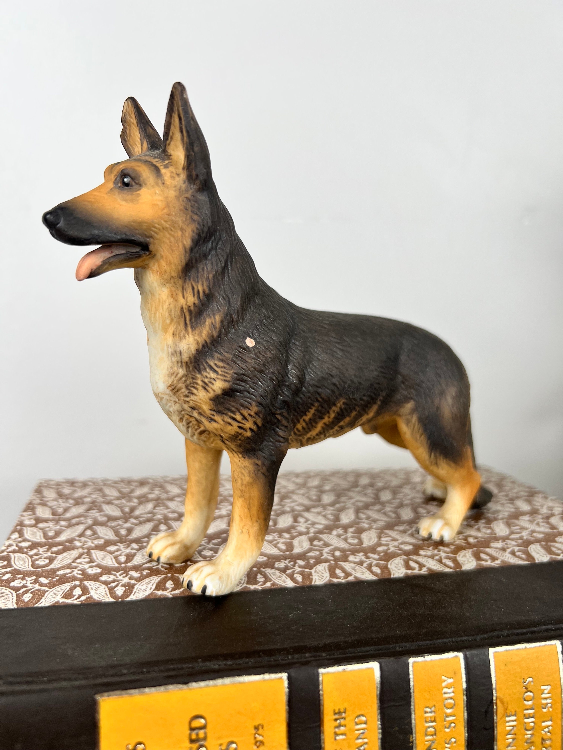 Vintage Japan German Shepherd porcelain dog figurine