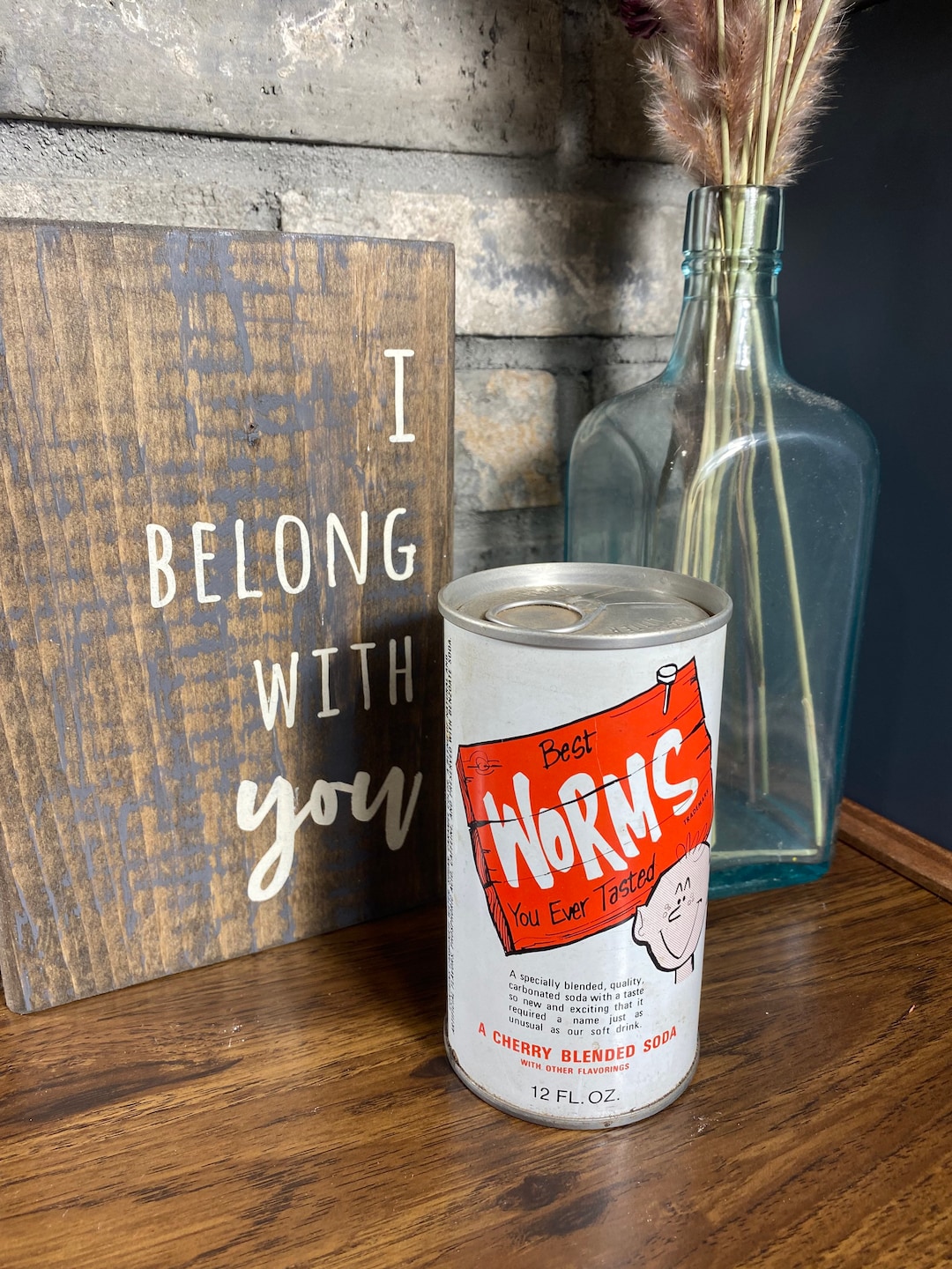 I Like Worms Empty Cherry Soda Pop Can Rare Etsy