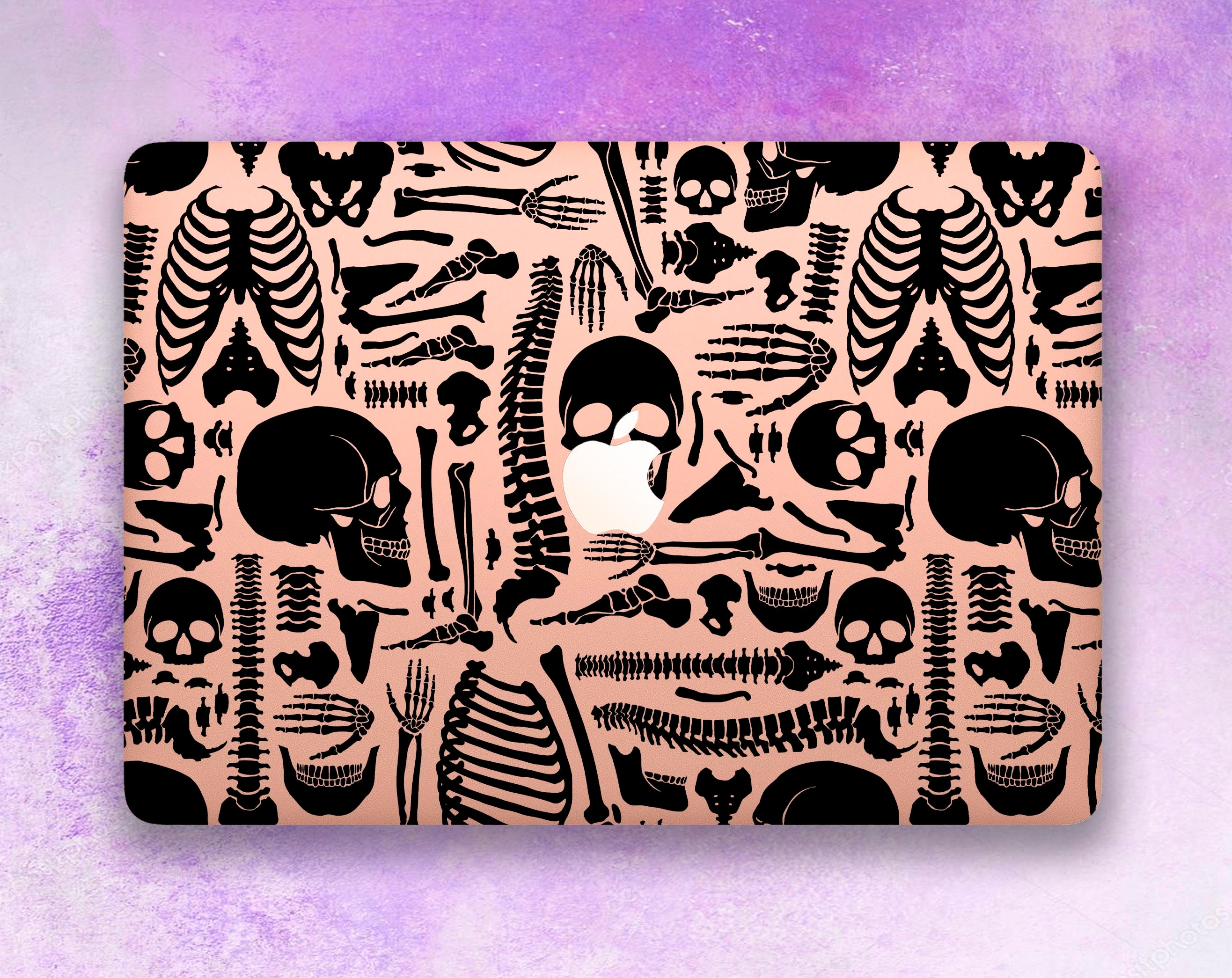 Macbook Skin Skeleton Mac Pro 13 Vinyl Wrap Skull Mac Air 13 Etsy