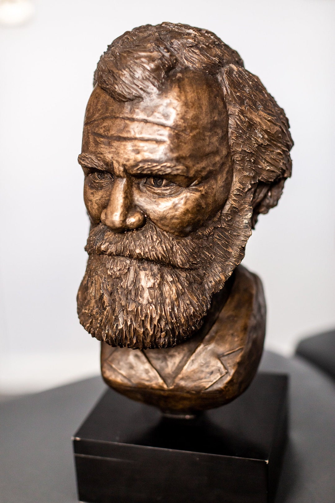Portrait Bust of D.D. Palmer, Chiropractor Founder of Chiropractic
