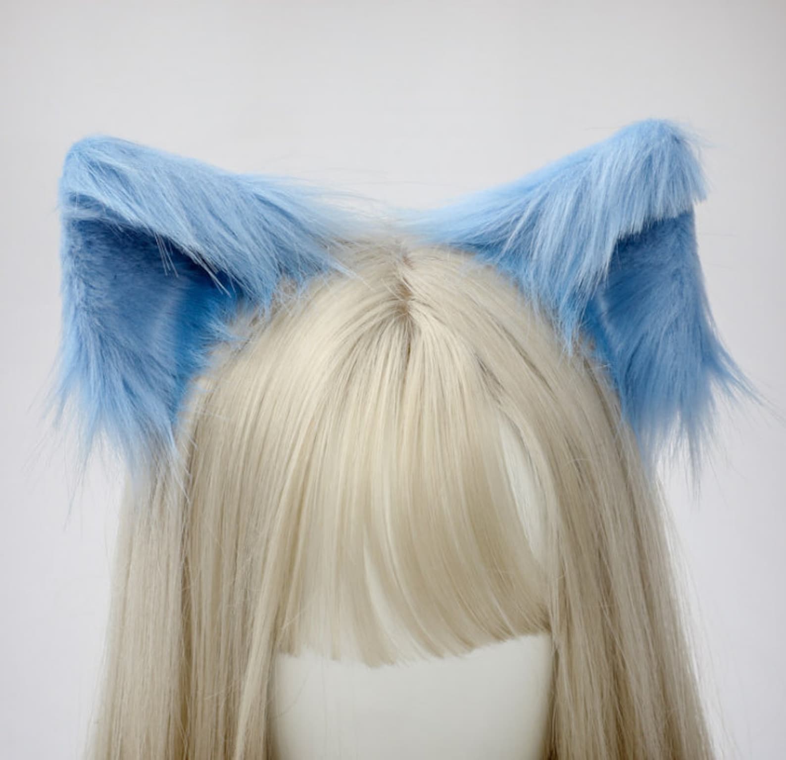 Cosplay cat ear Blue kitten ear ear Clip cosplay ear anime Etsy