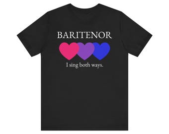 I Sing Both Ways Tee - Baritenor edition