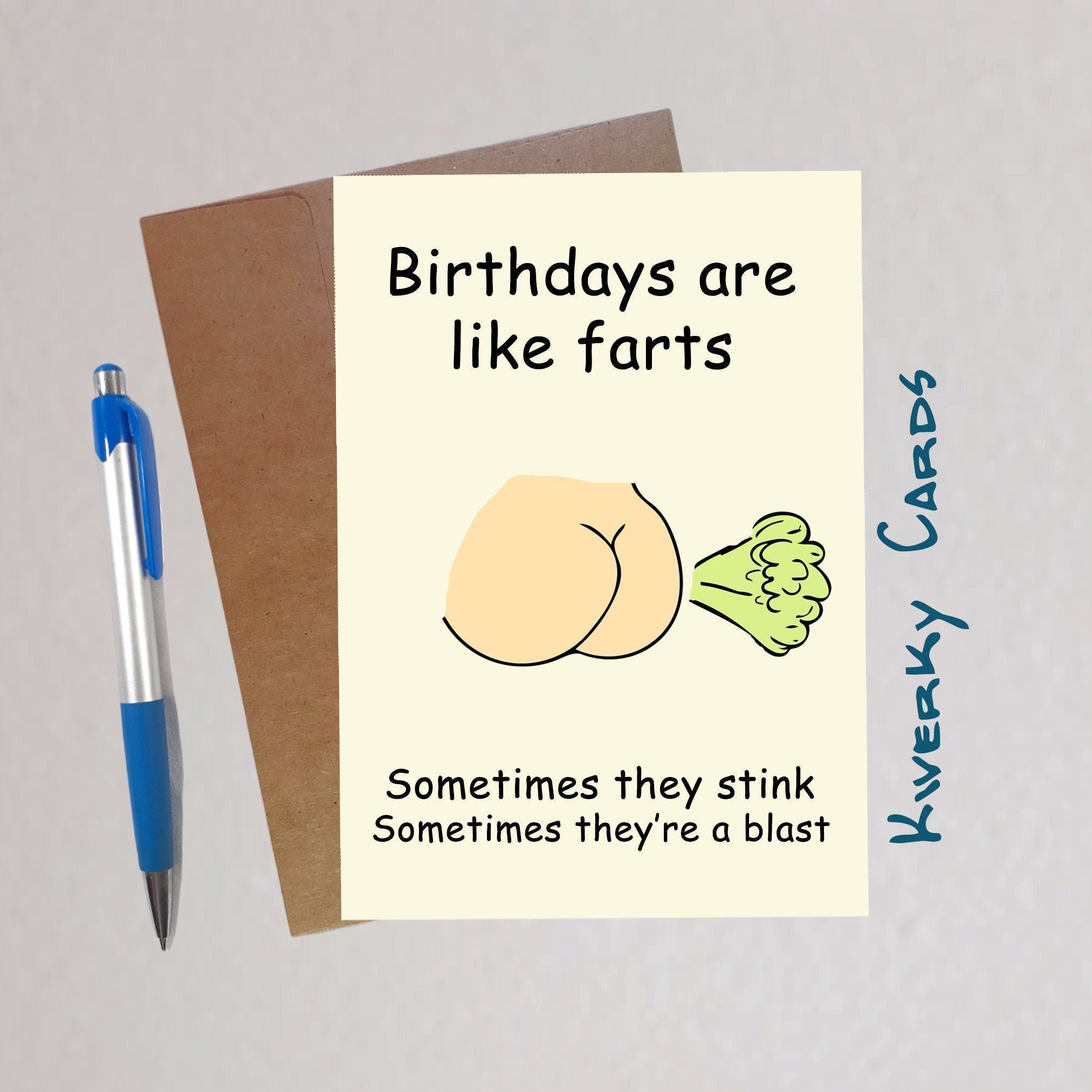 Birthdays Are Like Farts Funny Birthday Card Fart Birthday - Etsy Birthdays Are Like Farts Funny Birthday Card Fart Birthday - Etsy
