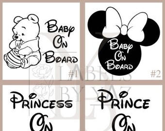 Disney Baby On Board Etsy Australia