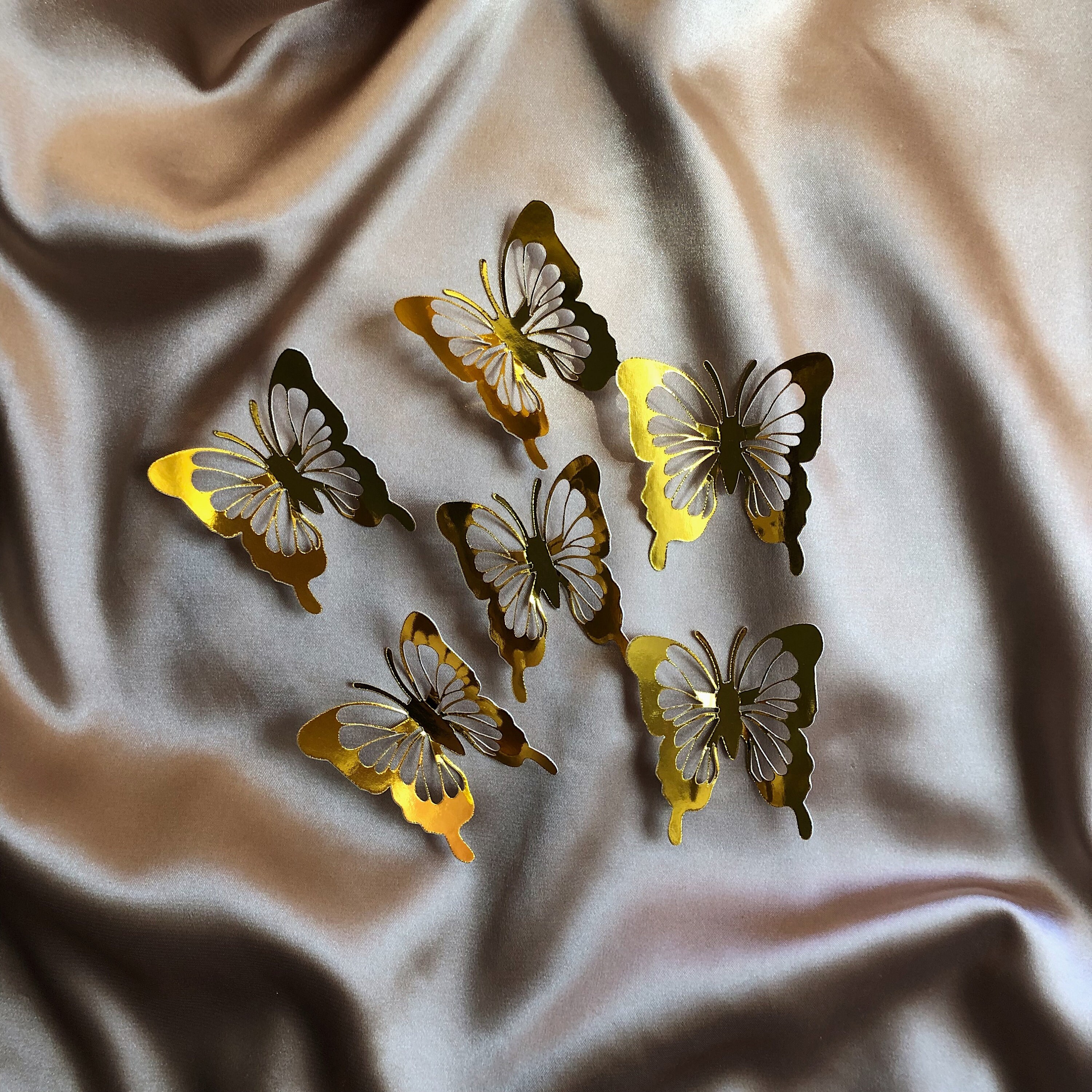 Gold Butterfly 3D Butterfly Wall Decor Decoration DIY Etsy