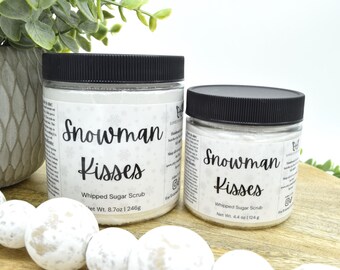 Coconut Vanilla Foaming Sugar Scrub: Tropical Scented Whipped Soap