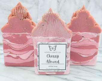 Cherry Almond Vegan Handmade Soap Bar