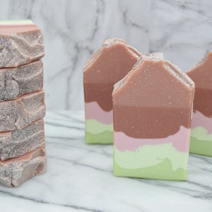 Watermelon Candy Handmade Soap Bar image 1