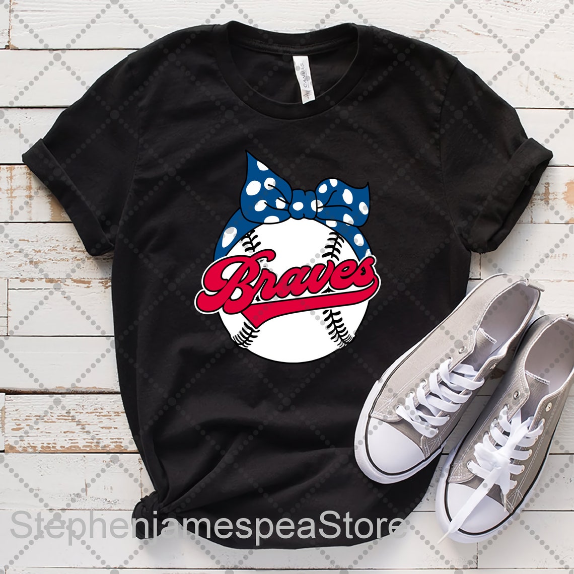 Braves Baseball Shirt Braves Girls Baseball Shirt Etsy