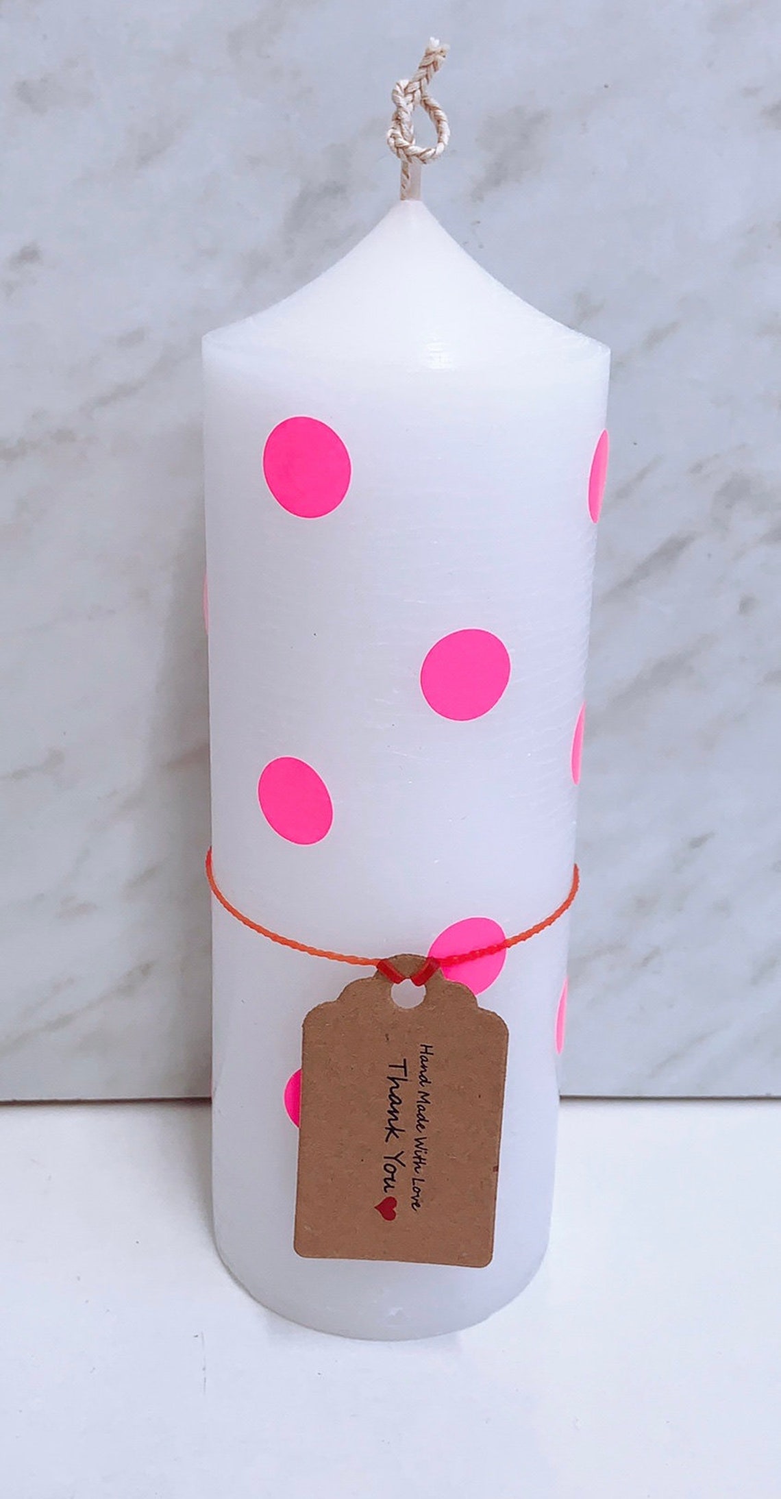 Pillar candles Polka dots scented candles Aromatherapy Etsy