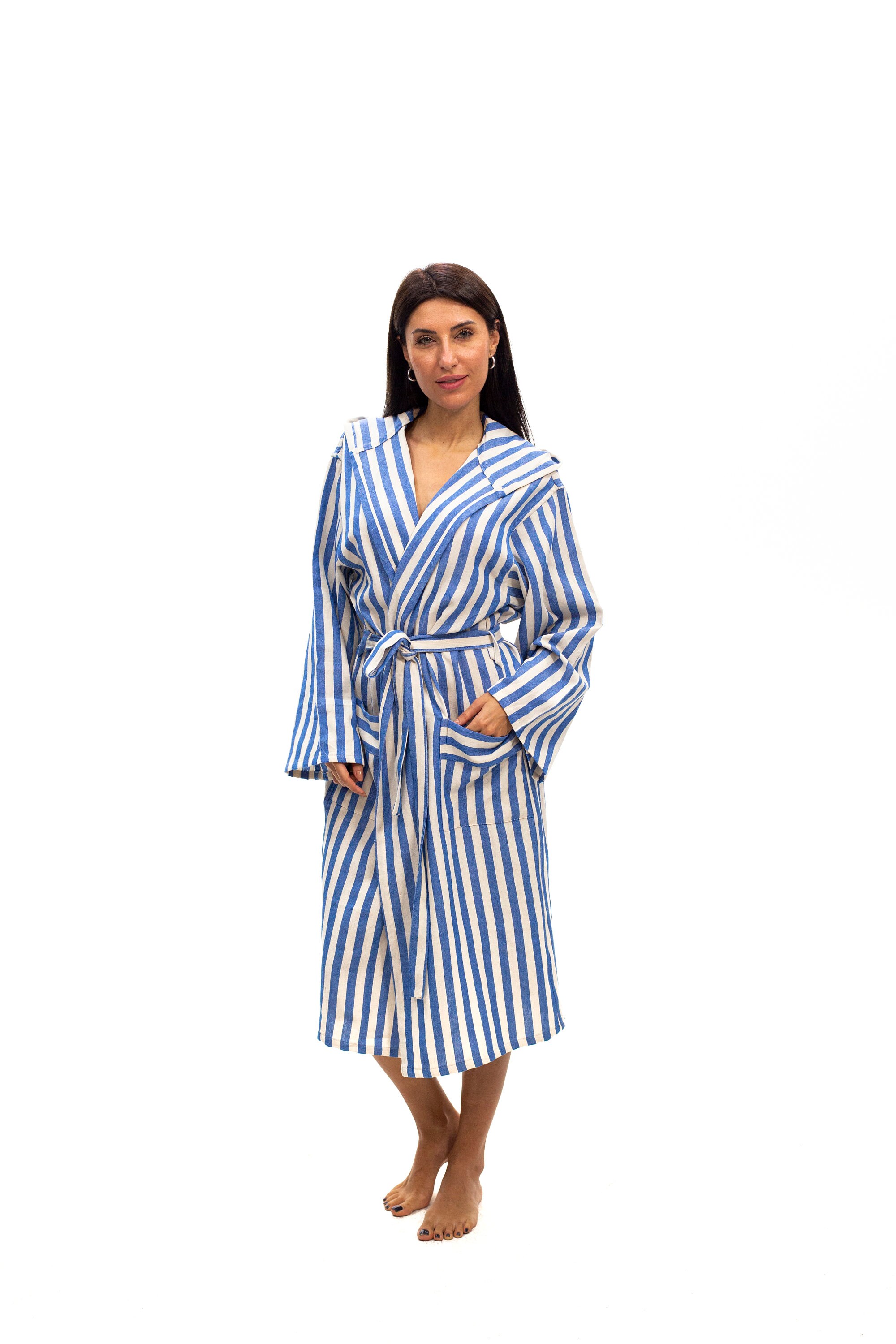 kimono style towelling bathrobe