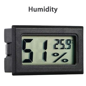 Acheter Hydromètre domestique, capteur de température et d'humidité, outil,  Mini thermomètre numérique LCD, hygromètre, température intérieure