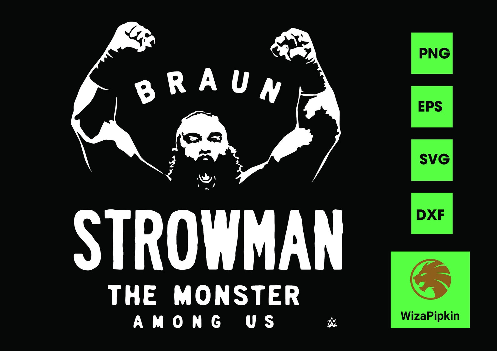 WWE Braun Strowman The Monster Among Men T-Shirt Cricut | Etsy 