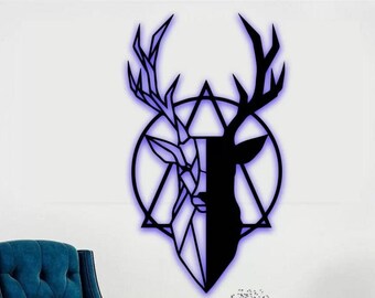Neon Deer Sign | Etsy