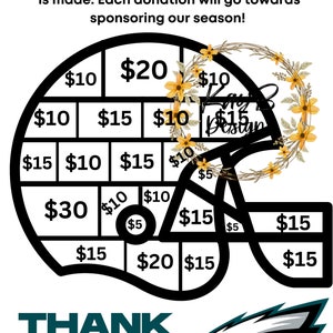 Color My football helmet fundraiser (digital)