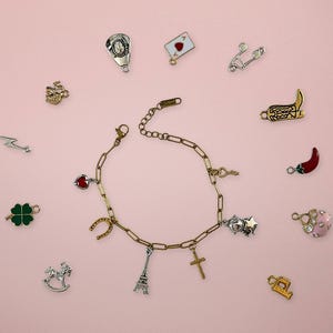 Custom Build-Your-Own Charm Bracelet - Personalized Jewelry Gift