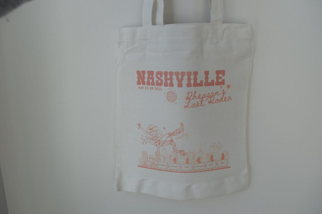 Custom Bachelorette Party Tote Bag – Personalized “last Rodeo” Design ...
