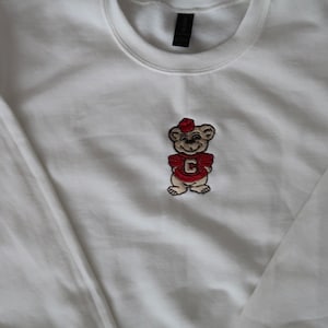 University of Cincinnati Bearcat Embroidered Sweatshirt | Vintage Inspired College Crewneck