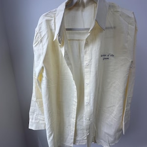 Custom Embroidered Button-Down Shirt – Wedding Party, Bridesmaid, Mother of the Bride/Groom