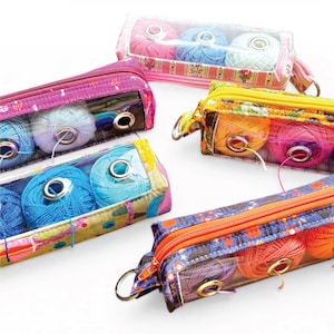 Modello di cucito Perle Pod - Istruzioni e modelli in PDF - Custodia con cerniera per filo Perle