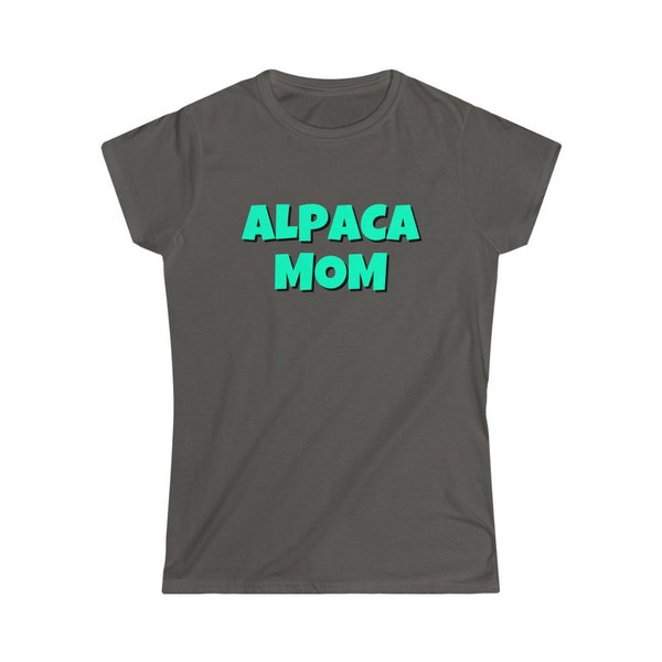 Cute ALPACA MOM Womens Shirt for Women Funny Farm Animal Gift for alpaca mama alpaca lover alpaca owner alpaca rescue alpaca sanctuary