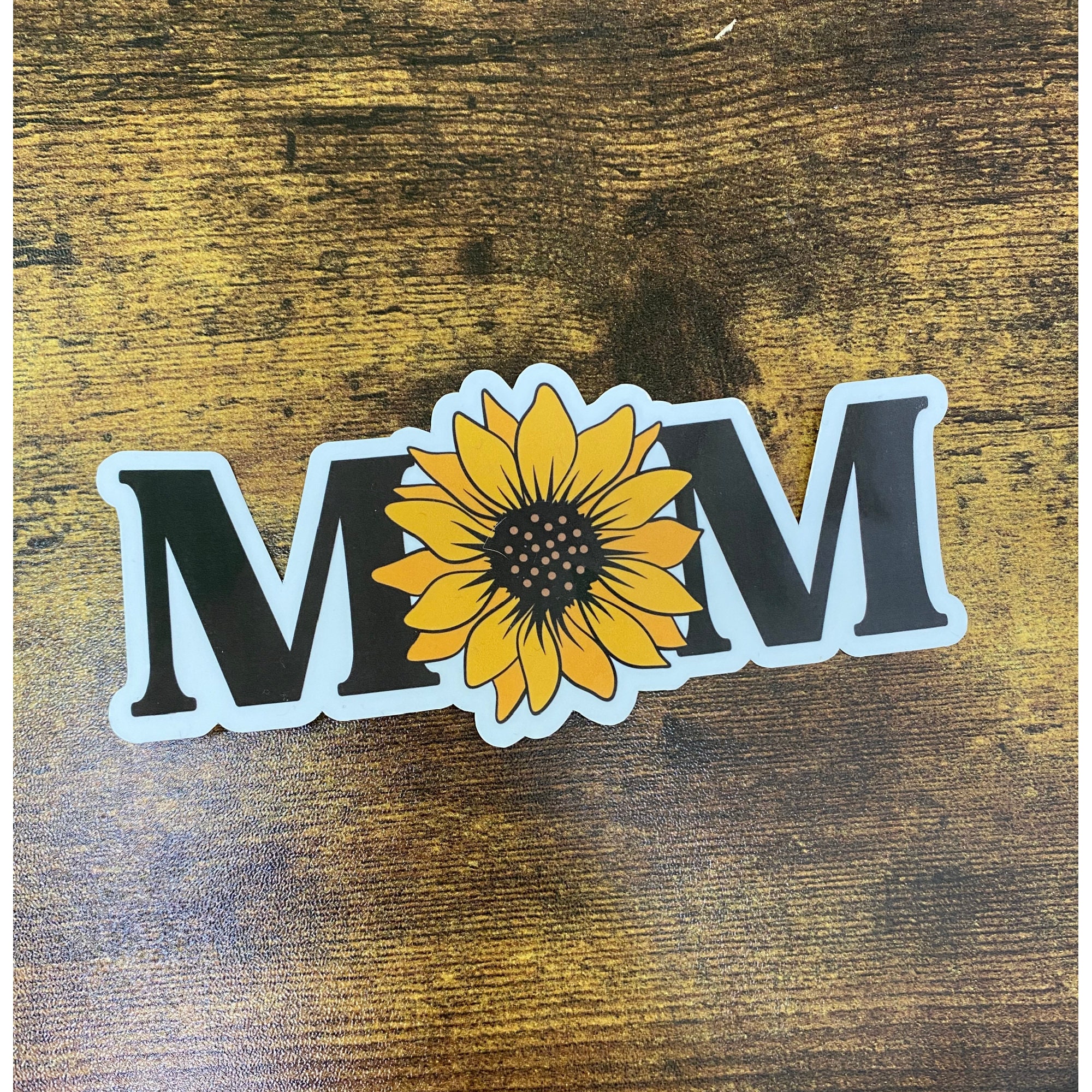 Sunflower Mom Sticker Mother's Day Gift Waterproof Etsy