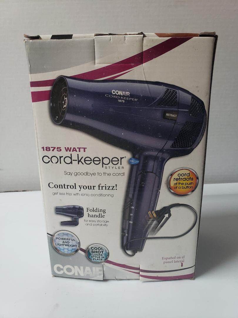 Hair dryer with cord keeper hot sale