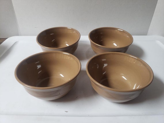 Vintage Mainstays Stoneware 6 Soup cereal salad Bowls Set of 4 FREE SHIPPING Etsy