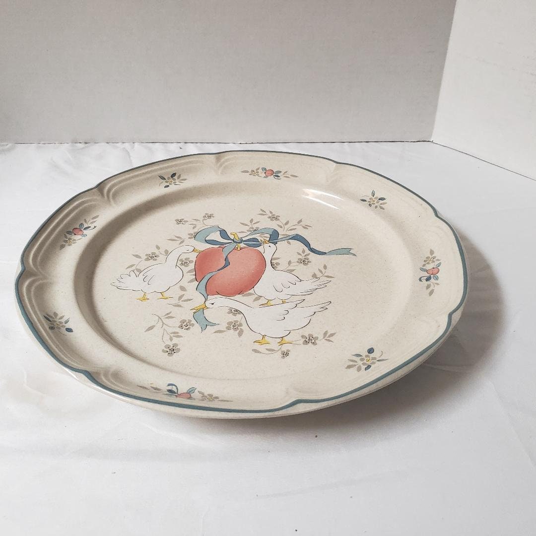 Vintage International China Inc. Marmalade Geese Pattern Chop Etsy