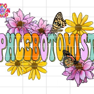 Summer phlebotomist png, Spring Phlebotomist png, Summer phlebotomy png sublimation design and digital download, Phlebotomist png