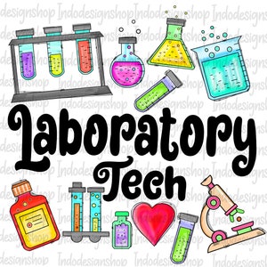 Laboratory tech png, Lab tech sublimation design and digital download, Laboratory technician sublimation download