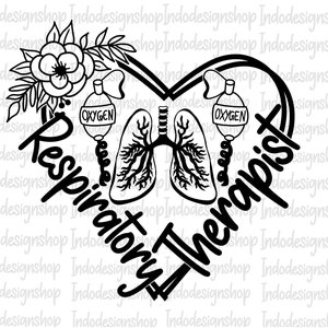 Respiratory therapist svg png, Respiratory Therapist svg file for cricut, RT svg, Floral respiratory therapist svg png
