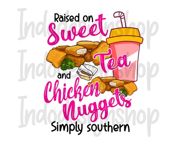 Sweet Tea and Chicken Nuggets Png 