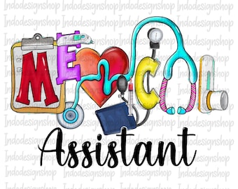 Asistente médico png, Asistente médico png diseño de sublimación y descarga digital, Médico png y diseño de sublimación