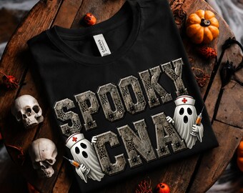 Halloween CNA PNG, Halloween certified nursing assistant sublimation design and digital download, Halloween nurse png, Spooky CNA png