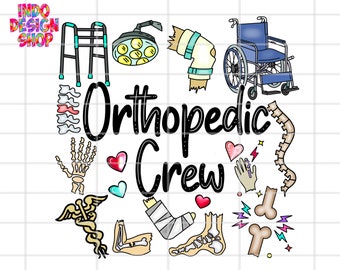 Orthopedic crew png, Orthopedic crew png sublimation design, Orthopedic nurse png, Orthopedic badge reel png, Orthopedic clip art png