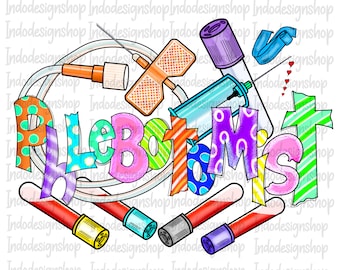 Phlebotomist PNG: Phlebotomist Tech png Sublimation Design (Digital Download)