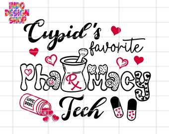 バレンタインデー薬局png svg、バレンタインデー薬局テックpng svg、バレンタインデー薬局シャツsvg、cricut用Xoxo薬局svgファイル