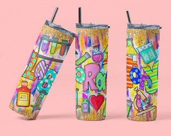 Laboratory tumbler wrap png, Medical Lab tumbler wrap png, Laboratory Tech png, 20oz tumbler wrap png and digital design