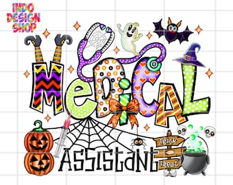 Medical Assistant Halloween png, Halloween CMA png sublimation design download, Nurse png, Nurse love, Nurse Life, Medical assistant week