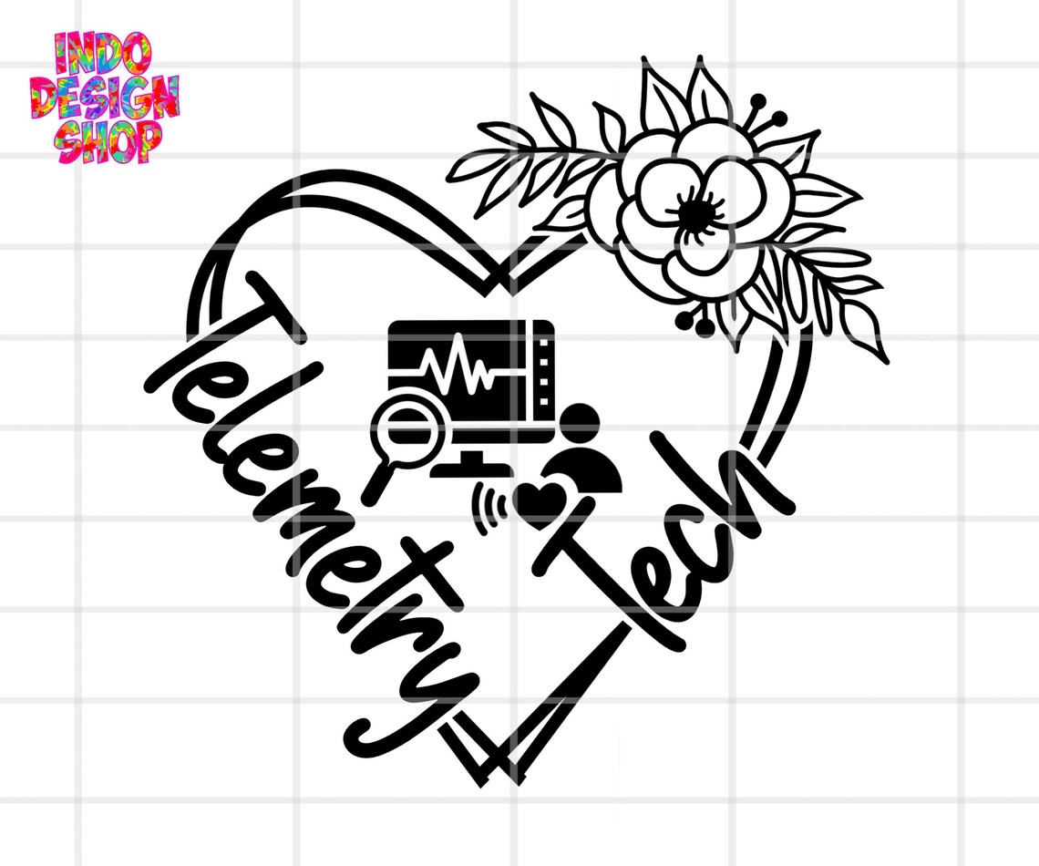 Telemetry Svg Telemetry Tech PNG SVG, Floral Telemetry Tech SVG Png, Telemetry Crew ...