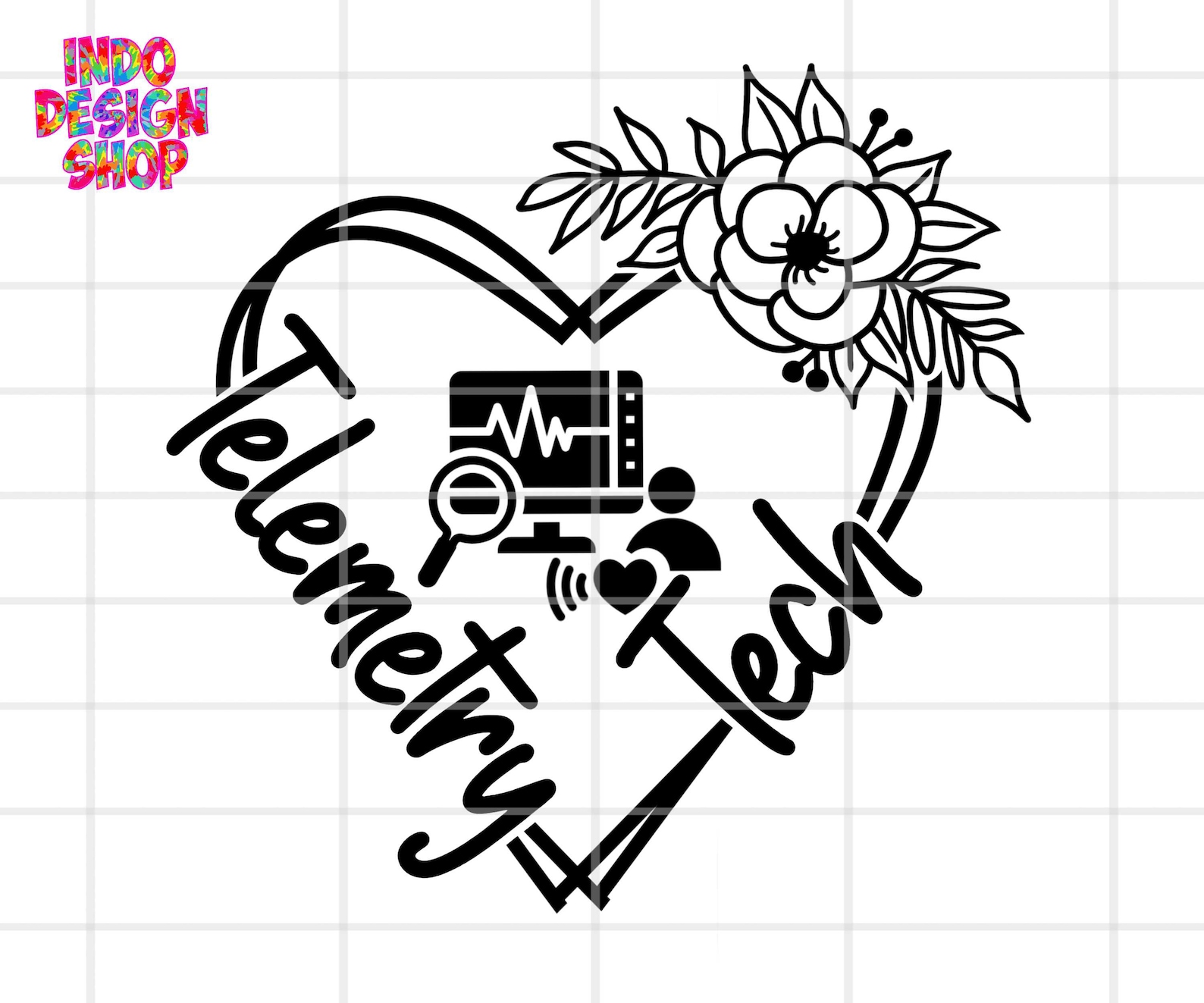 Telemetry Svg Telemetry Tech PNG SVG, Floral Telemetry Tech SVG Png, Telemetry Crew ...