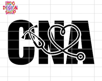 CNA svg, Certified nursing assistant svg, cna png svg, Gift for cna svg png file, Cna shirt design svg png, Stethoscope heart svg png