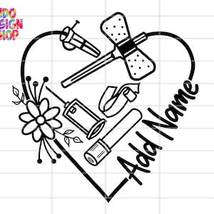 Phlebotomy svg, Phlebotomist Technician svg png, Phlebotomist Tech svg png,Add your name phlebotomy svg, Floral Butterfly needle svg