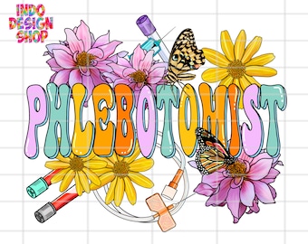 Summer phlebotomist png, Spring Phlebotomist png, Summer phlebotomy png sublimation design and digital download, Phlebotomist png